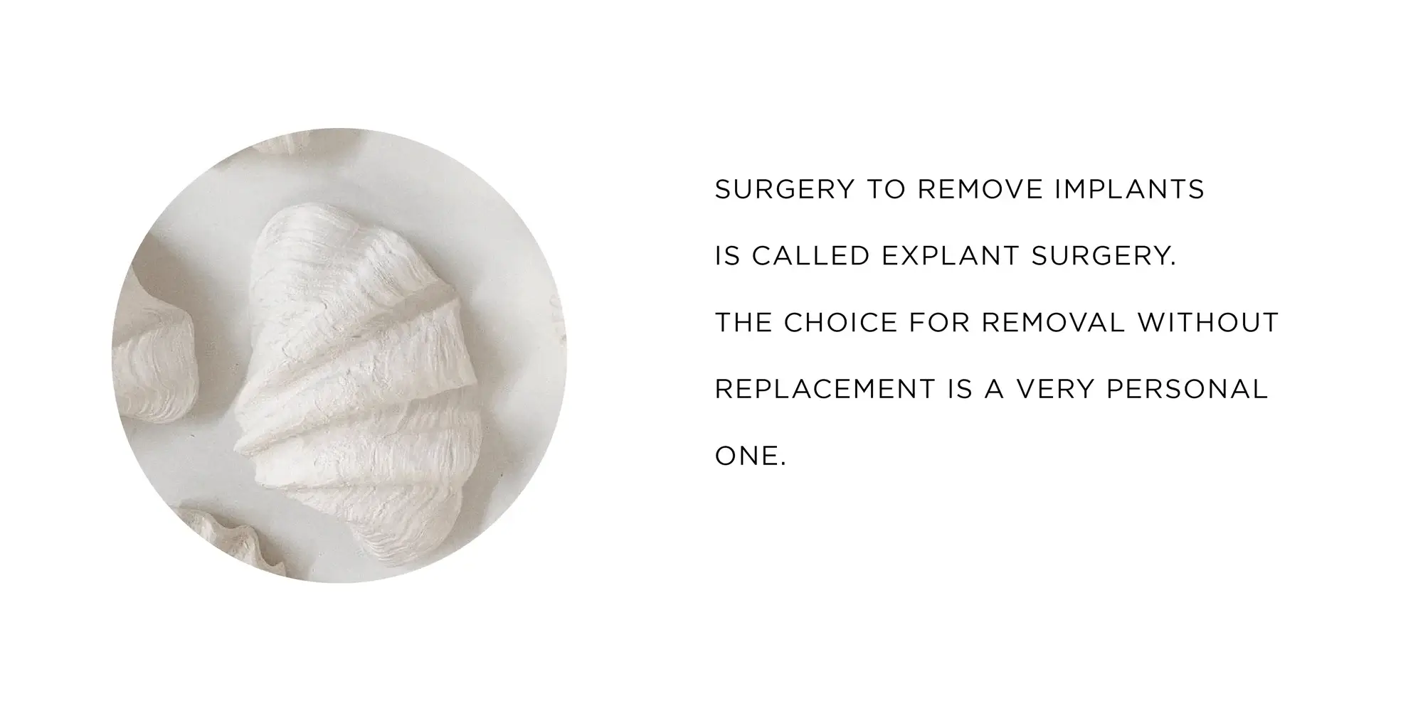 Removal without replacement is a very personal one